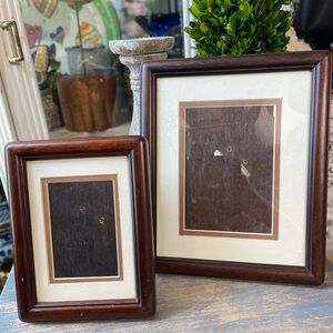 Rare Woods Vintage Wood picture frames set of 2